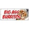 Signmission BIG A* BURRITOS BANNER SIGN huge large extra enormous meal mexican eat B-120 Big A Burritos - alternate 1